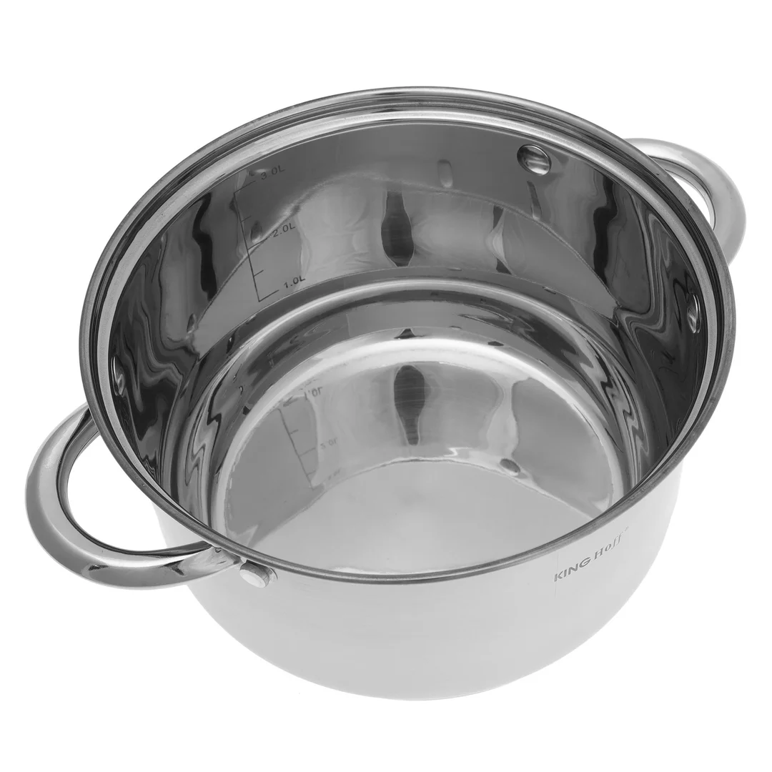 Zestaw garnków 8 elementów, stal, Ø16,18,20,24cm Kinghoff — zdjęcie 10