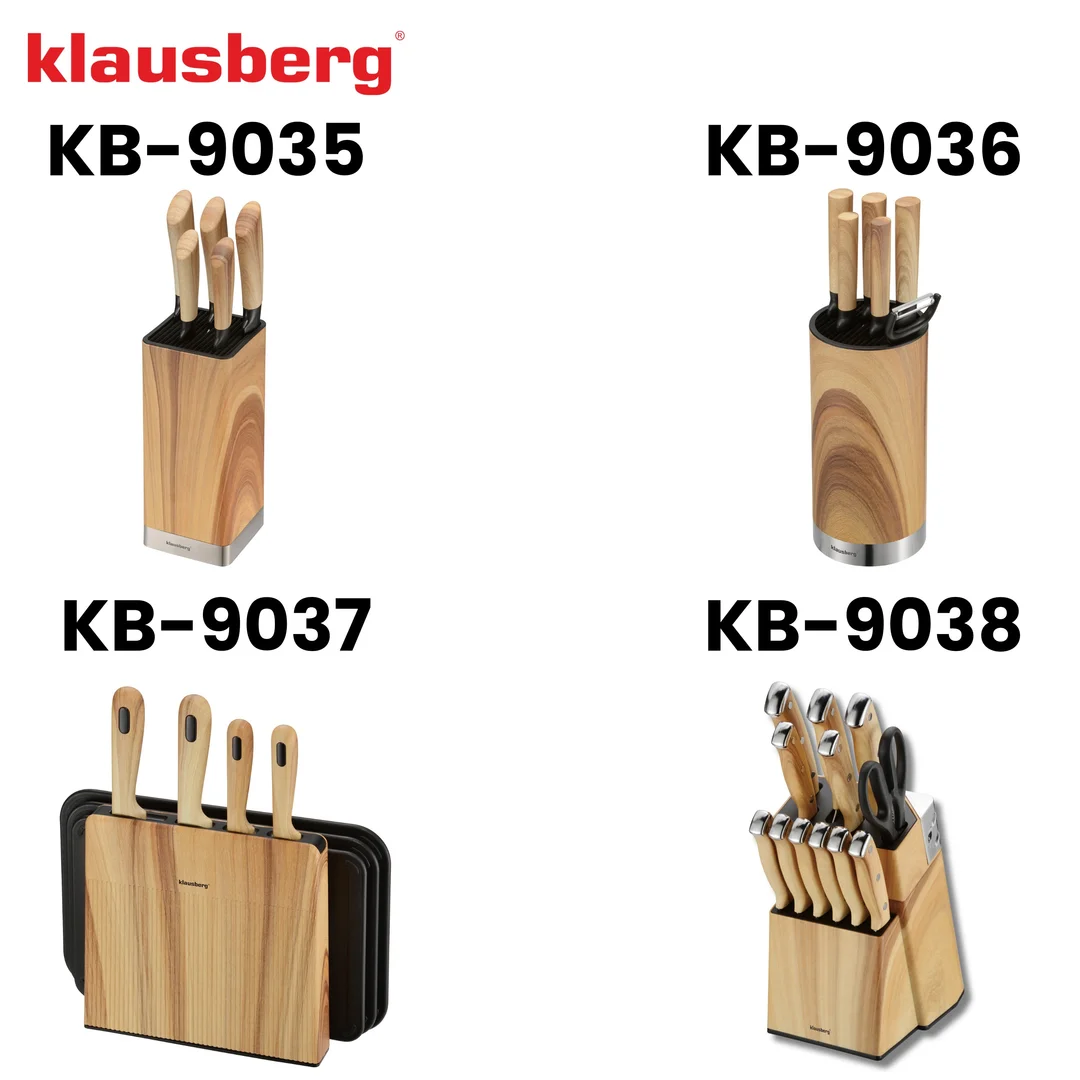 Zestaw noży kuchennych, 5 noży + obieraczka, Klausberg KB-9036 — zdjęcie 14