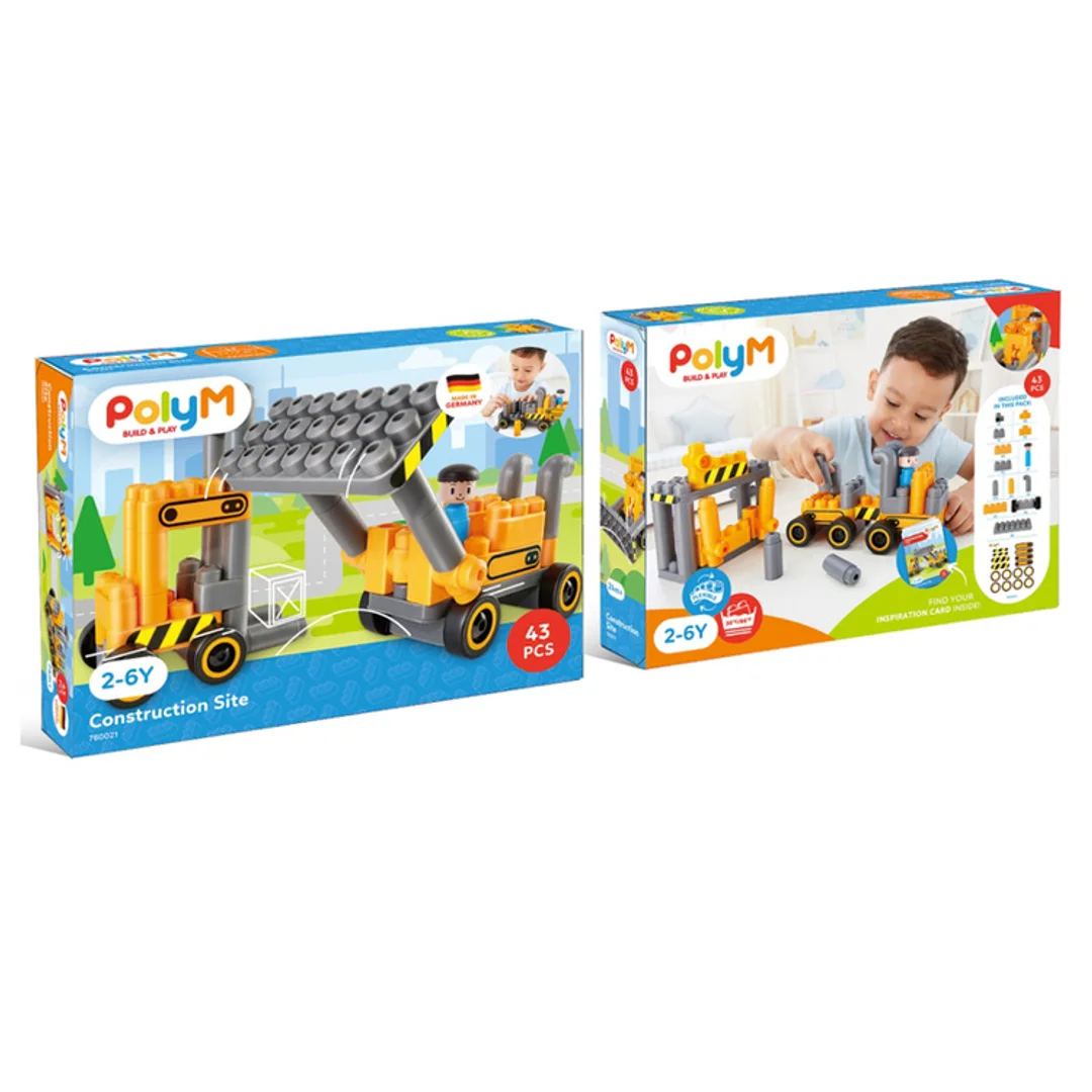 Klocki konstrukcyjne Plac budowy PolyM