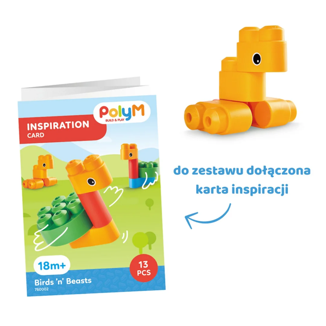 Klocki konstrukcyjne Ptaki i zwierzęta PolyM