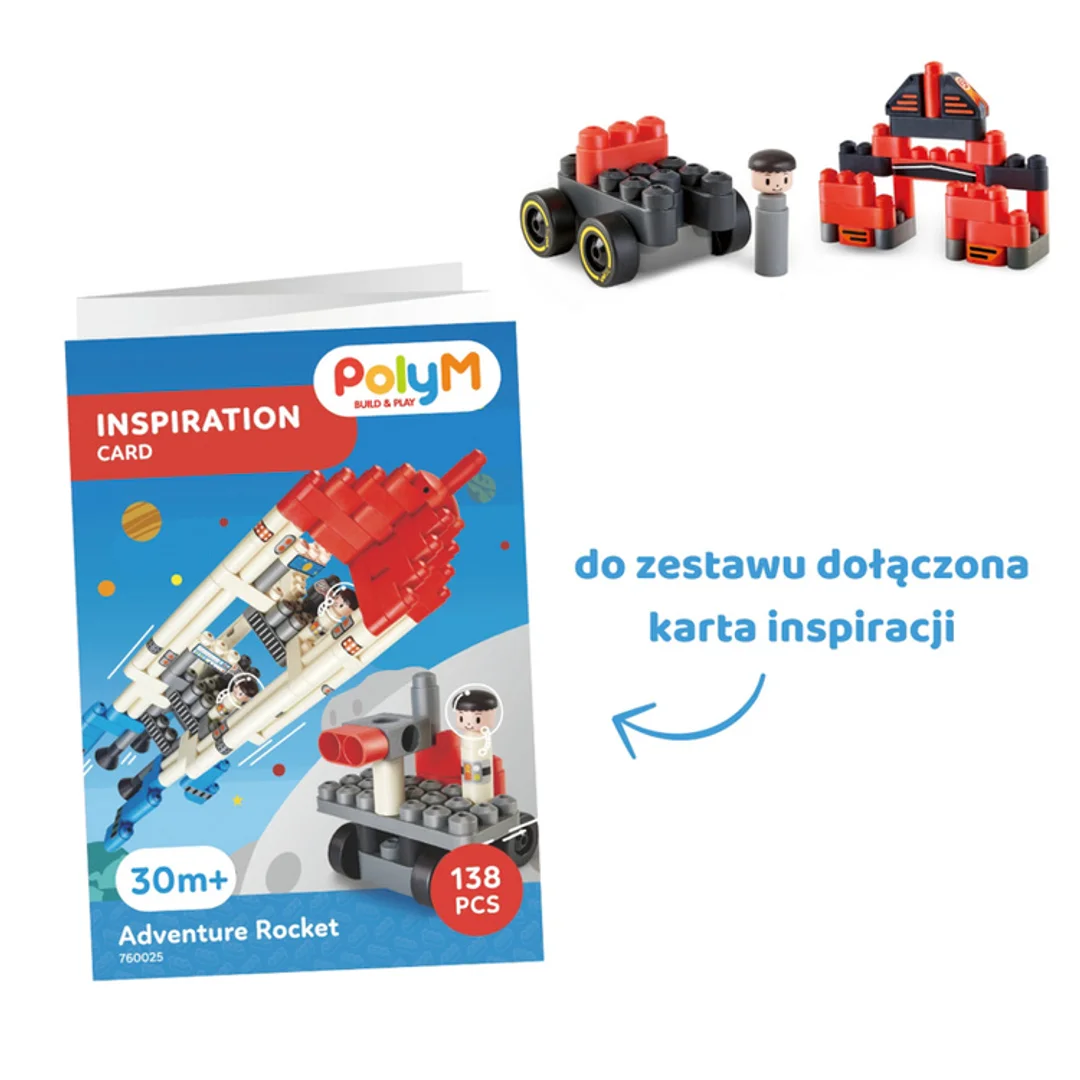 Klocki konstrukcyjne Samochód wyścigowy PolyM