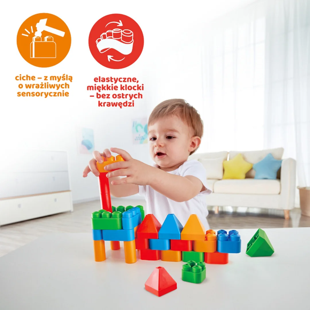 Klocki konstrukcyjne Zestaw startowy małego architekta PolyM