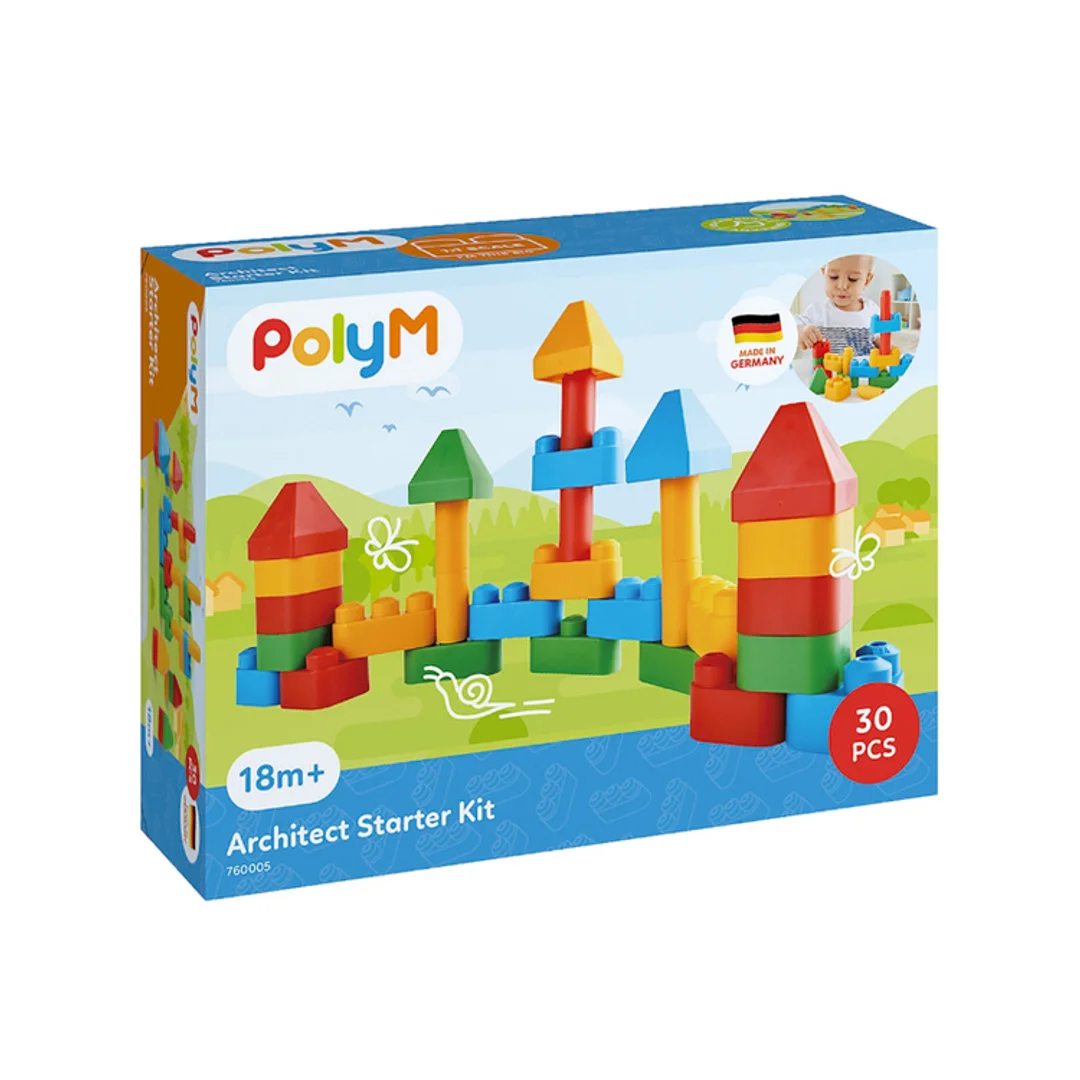 Klocki konstrukcyjne Zestaw startowy małego architekta PolyM