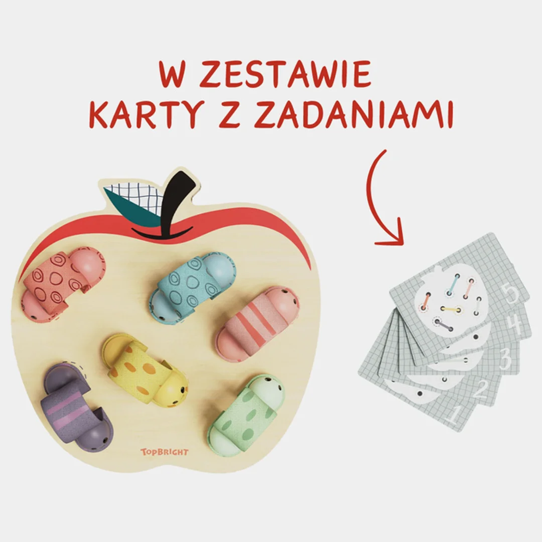 Zabawka edukacyjna dla dzieci w jabłuszku Topbright