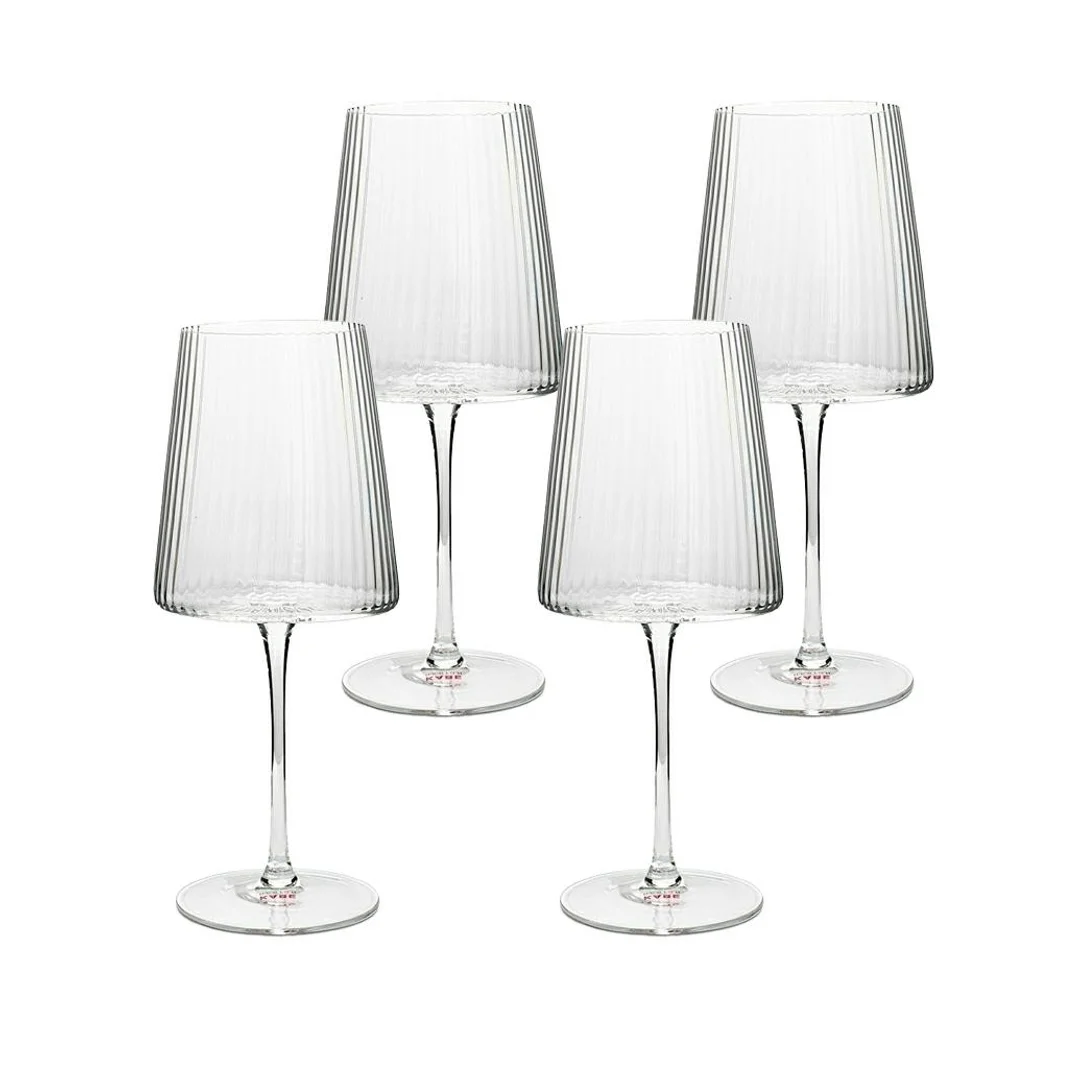 Kare komplet 4 kieliszków do wina Riffle 760 ml