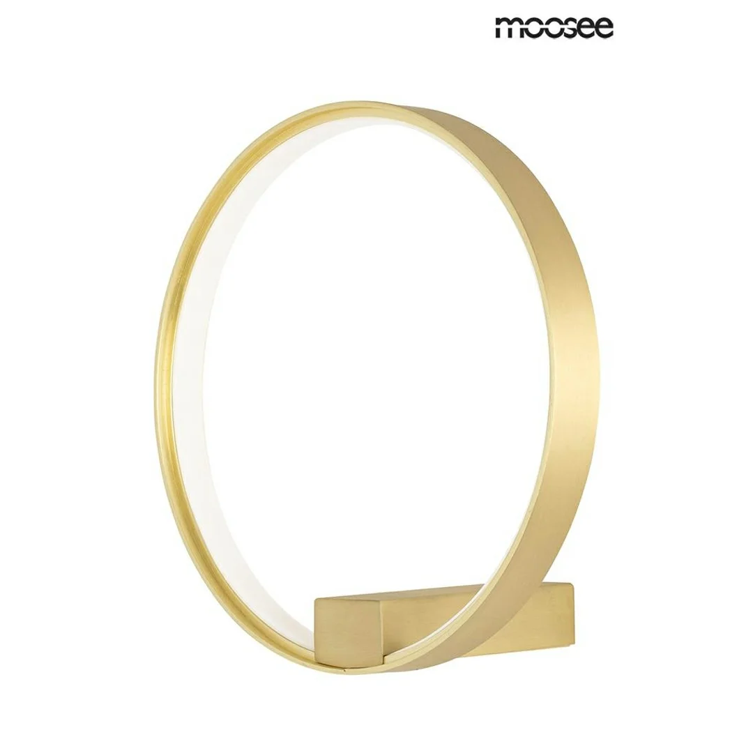 MOOSEE lampa ścienna CIRCLE WALL złota