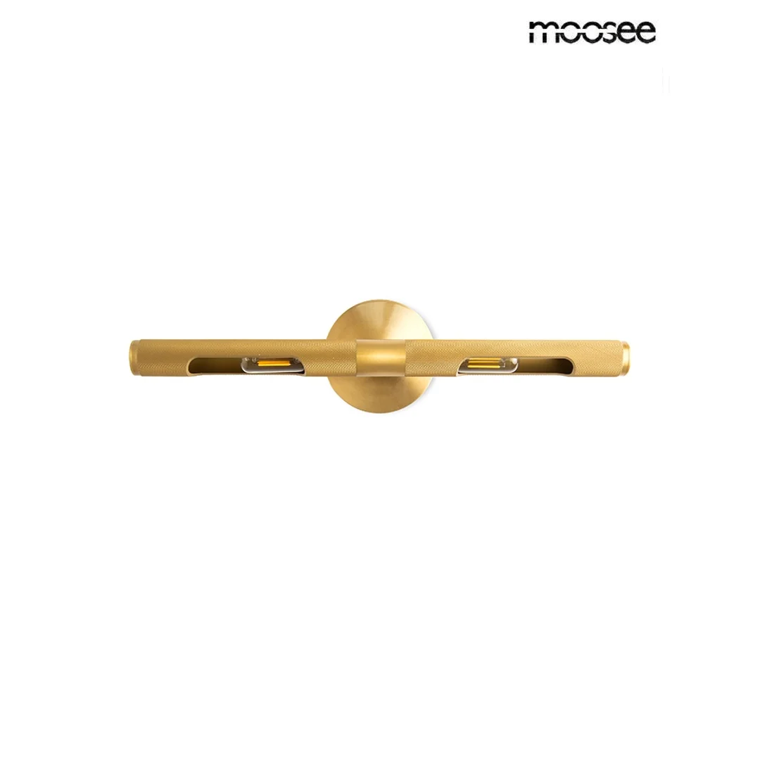 MOOSEE lampa ścienna CRUDO złota