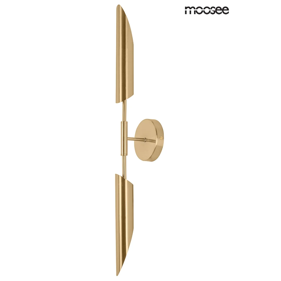 Moosee lampa ścienna Locca złota