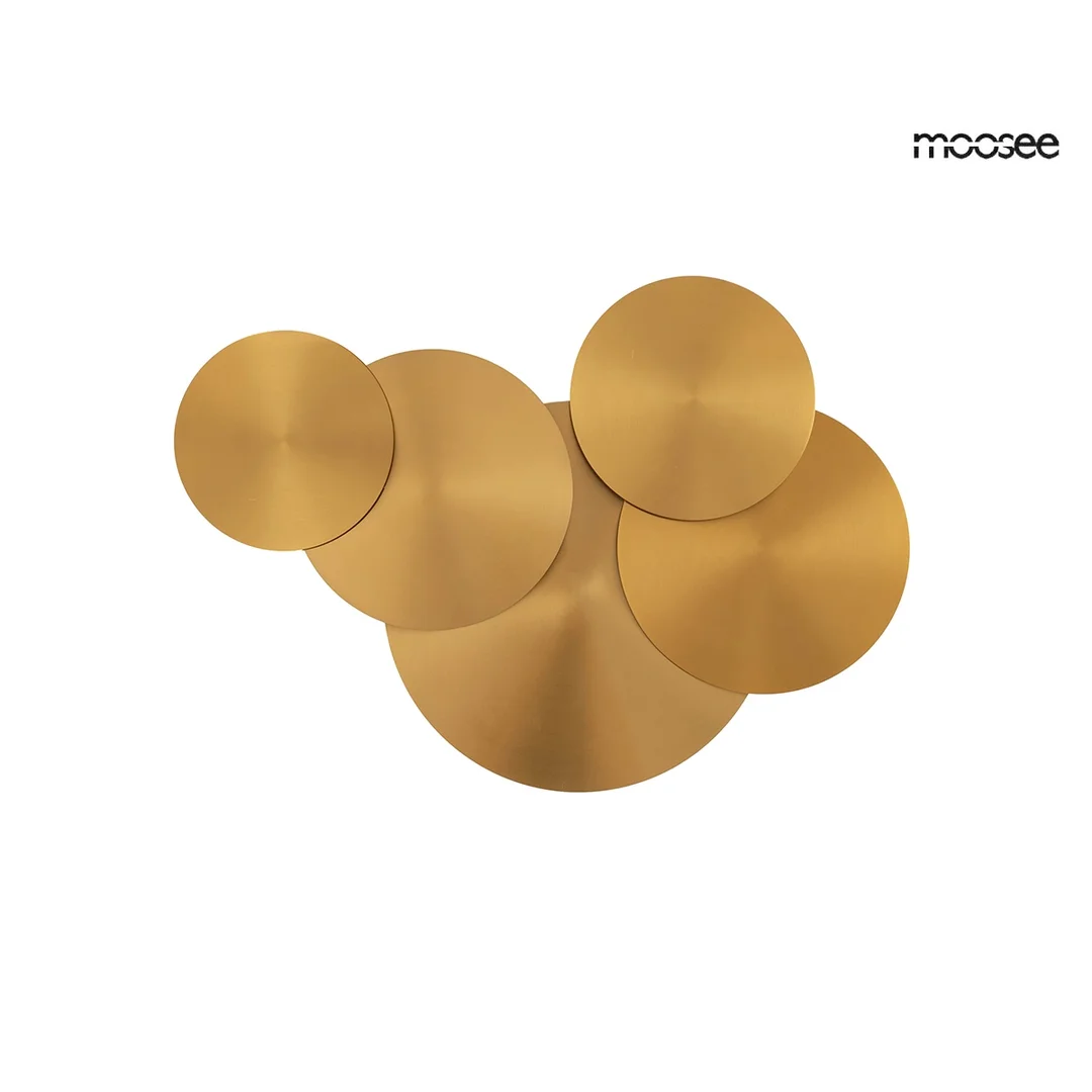 MOOSEE lampa ścienna SCUDO złota