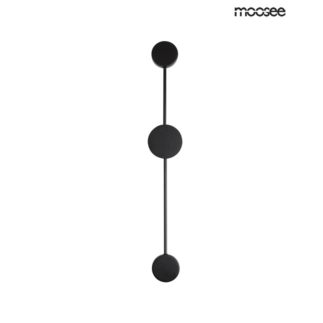 Moosee lampa ścienna Shadow 2 Close czarna