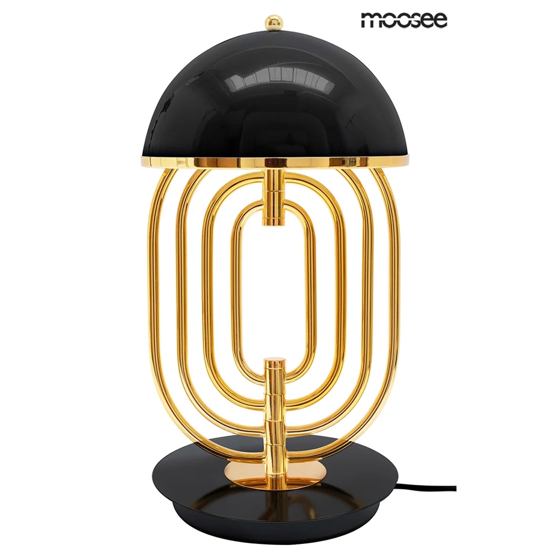 MOOSEE lampa stołowa BOTTEGA złota / czarna