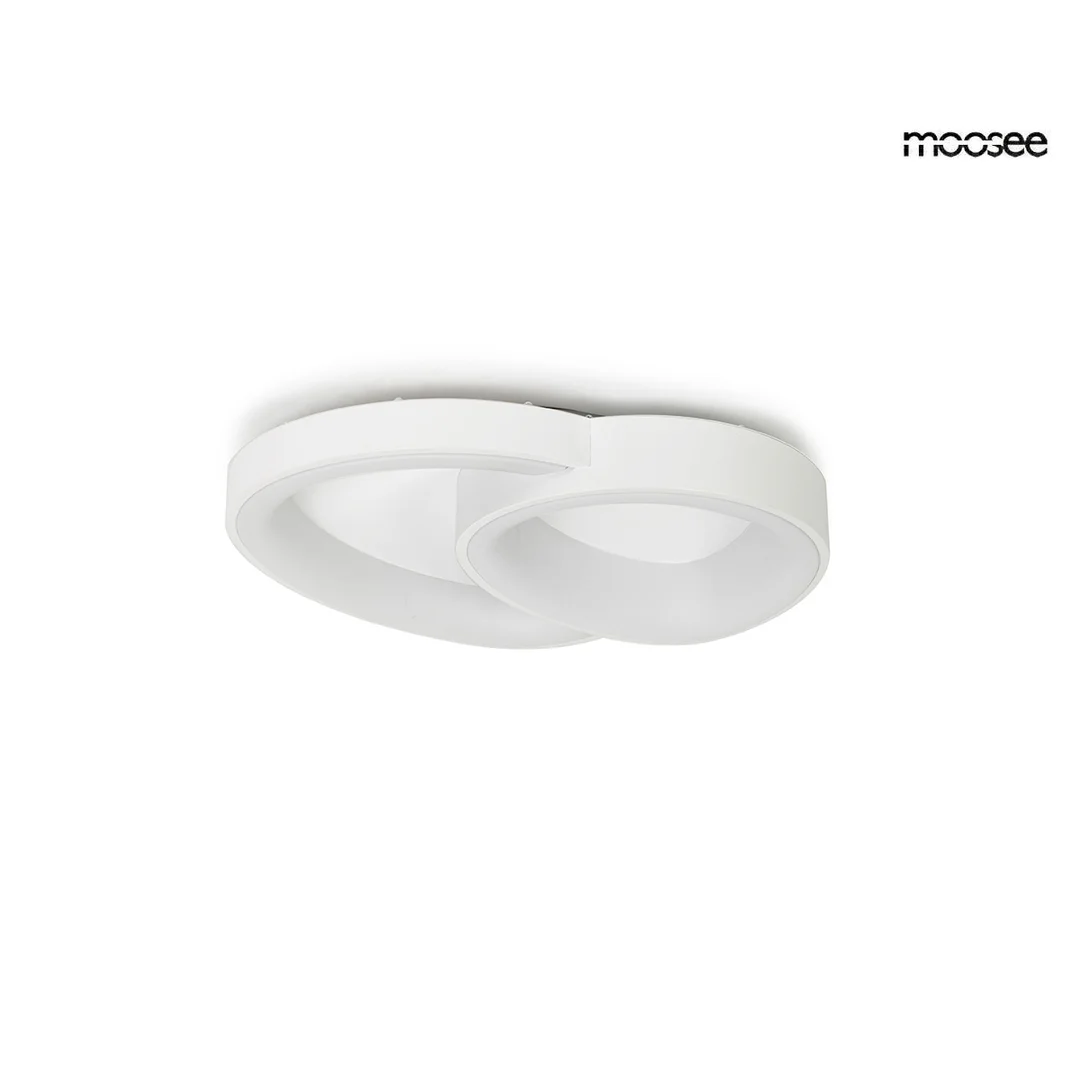 Moosee lampa sufitowa / plafon Cells 2 biała