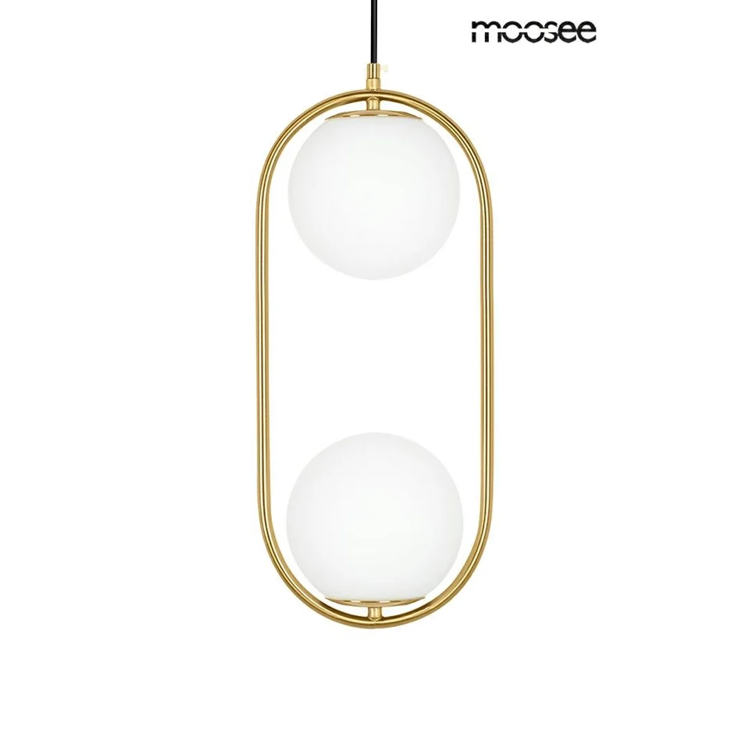 Moosee lampa wisząca Aurelia Twin złota