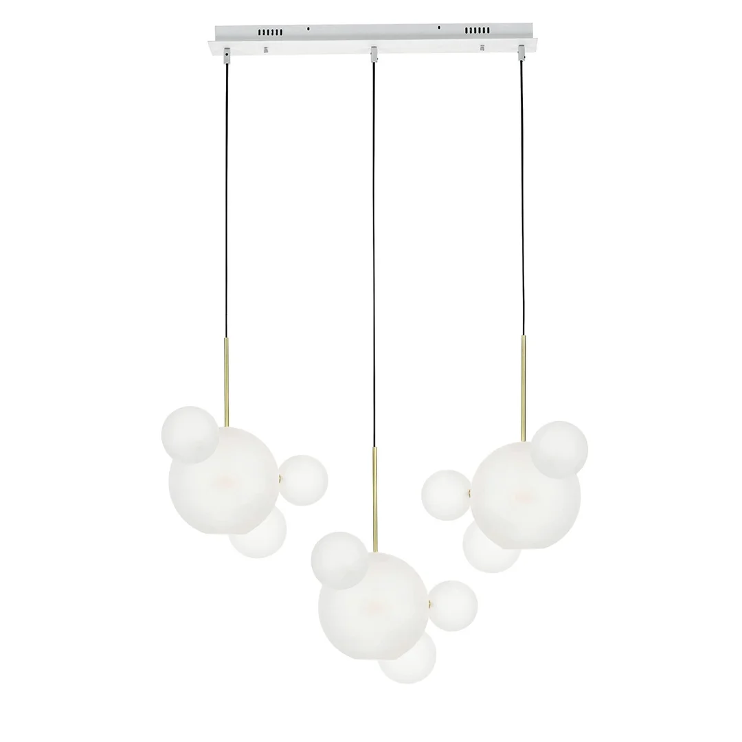 Moosee lampa wisząca Capri Line 3 złota / biała