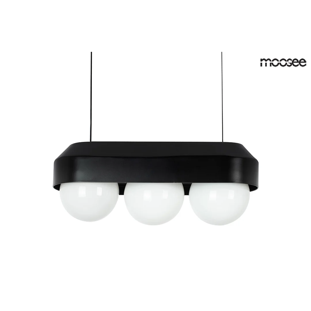 Moosee lampa wisząca Drops 3 czarna