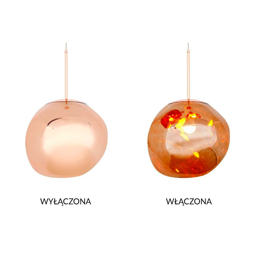 MOOSEE lampa wisząca FUSION 30 miedziana - akryl
