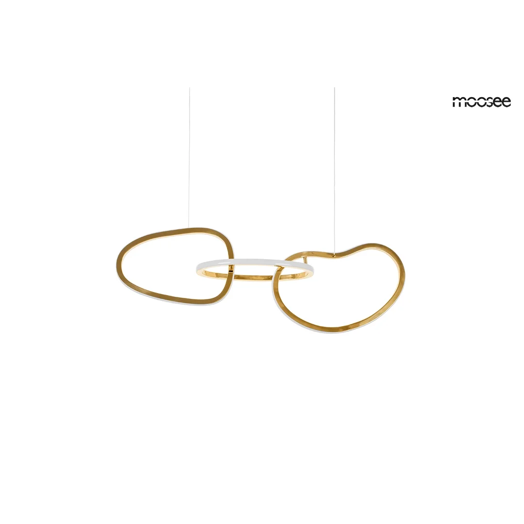 Moosee lampa wisząca Jazz 3 złota