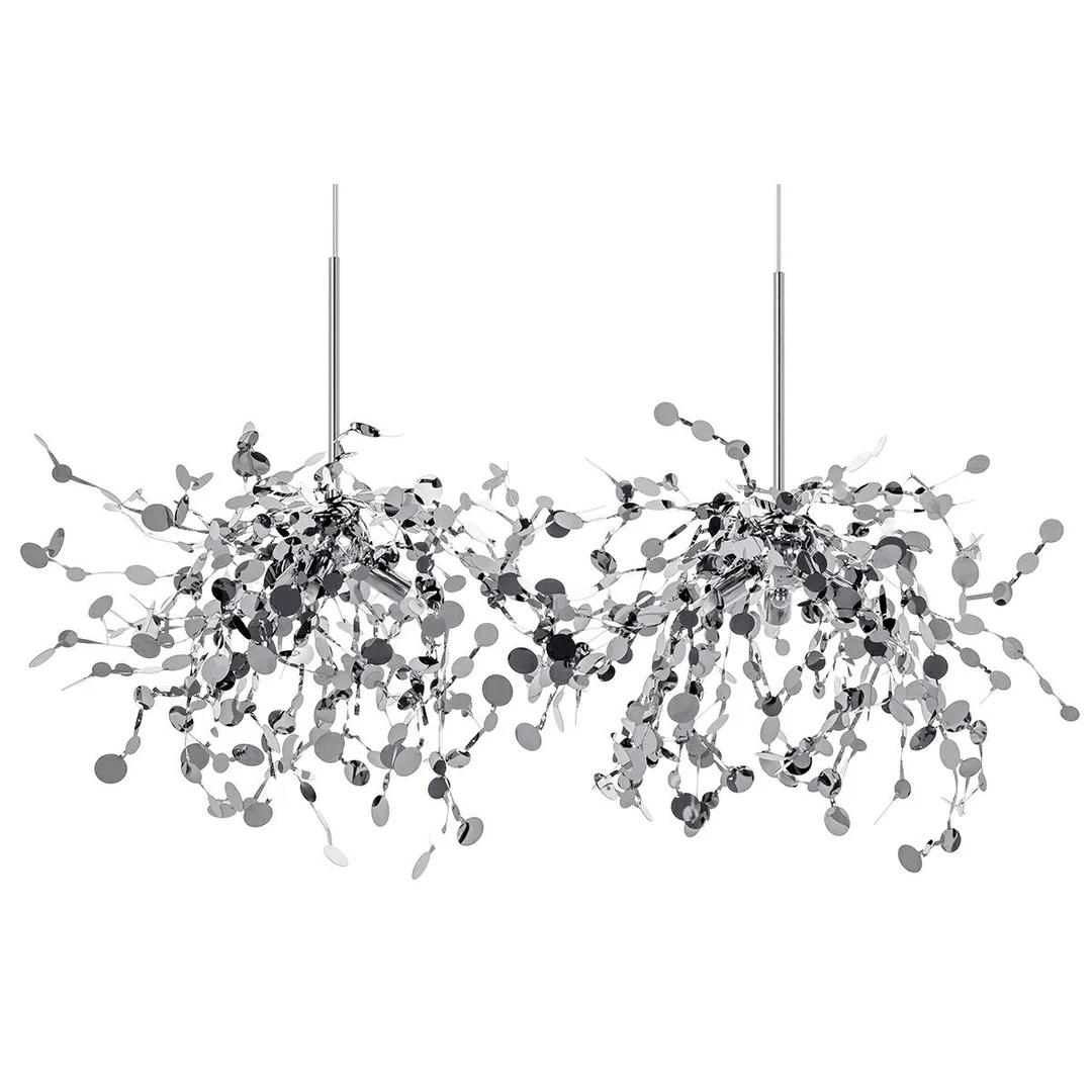 Moosee lampa wisząca Monete chromowana