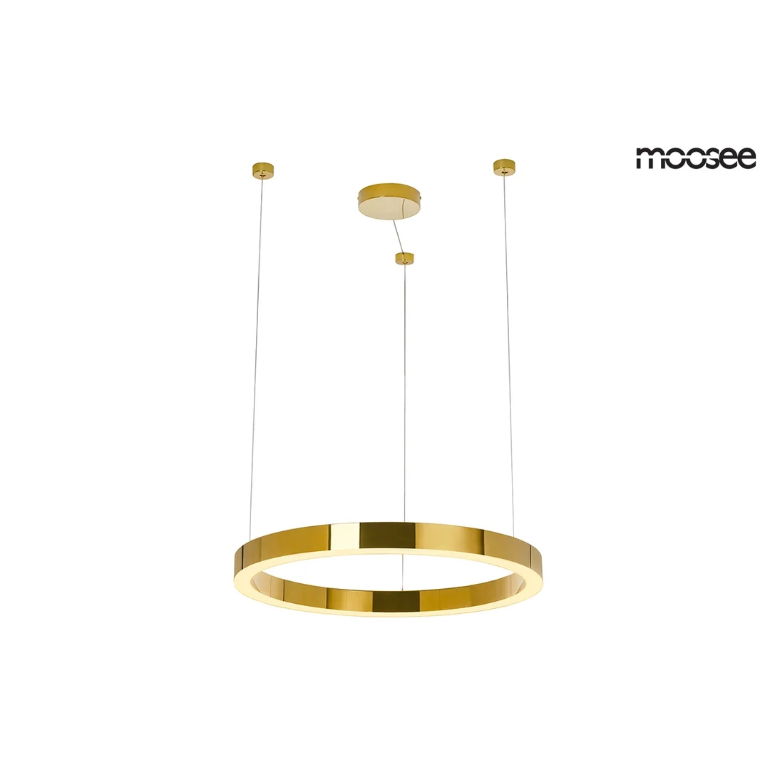 Moosee lampa wisząca Ring Luxury 50 złota