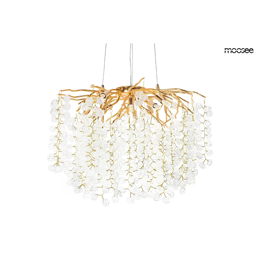 MOOSEE lampa wisząca RIVIERA 80 złota / clear
