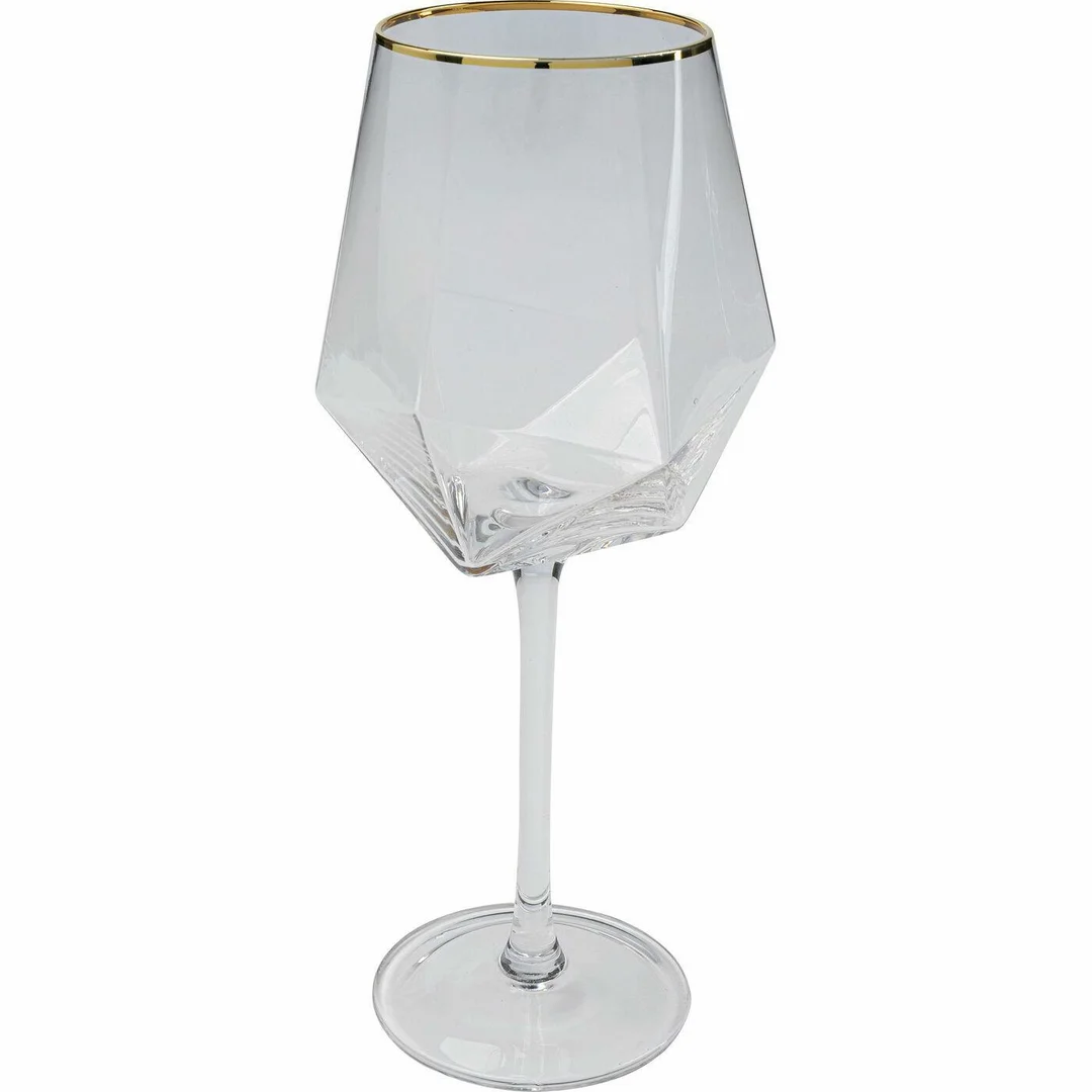 KARE komplet 4 kieliszków do wina DIAMOND RIM 525 ml — zdjęcie 2