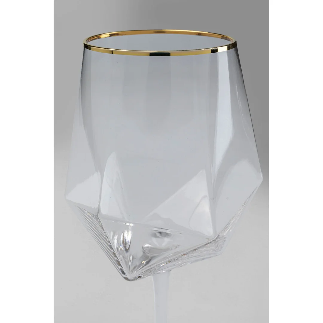 KARE komplet 4 kieliszków do wina DIAMOND RIM 525 ml — zdjęcie 3