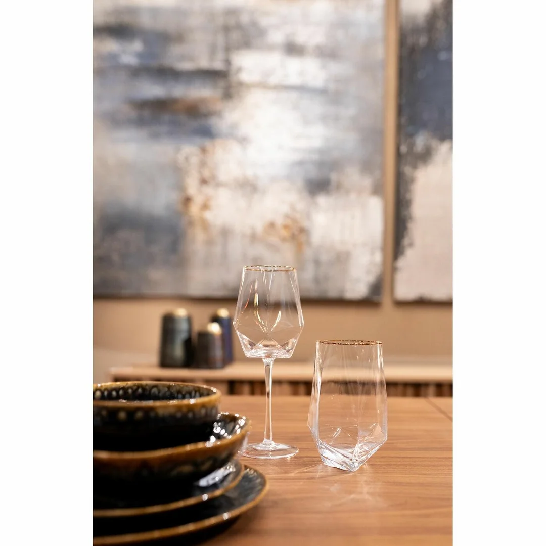 KARE komplet 4 kieliszków do wina DIAMOND RIM 525 ml — zdjęcie 5
