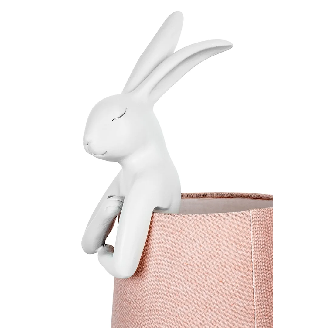 KARE lampa stołowa RABBIT 50 cm biała / różowa — zdjęcie 6