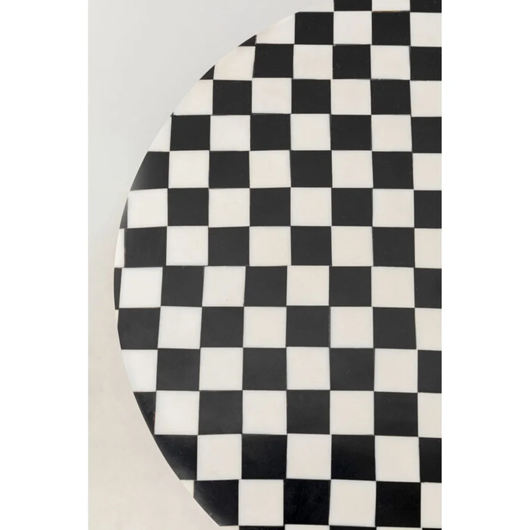 KARE stolik DOMERO CHESS 25 biało-czarny — zdjęcie 3