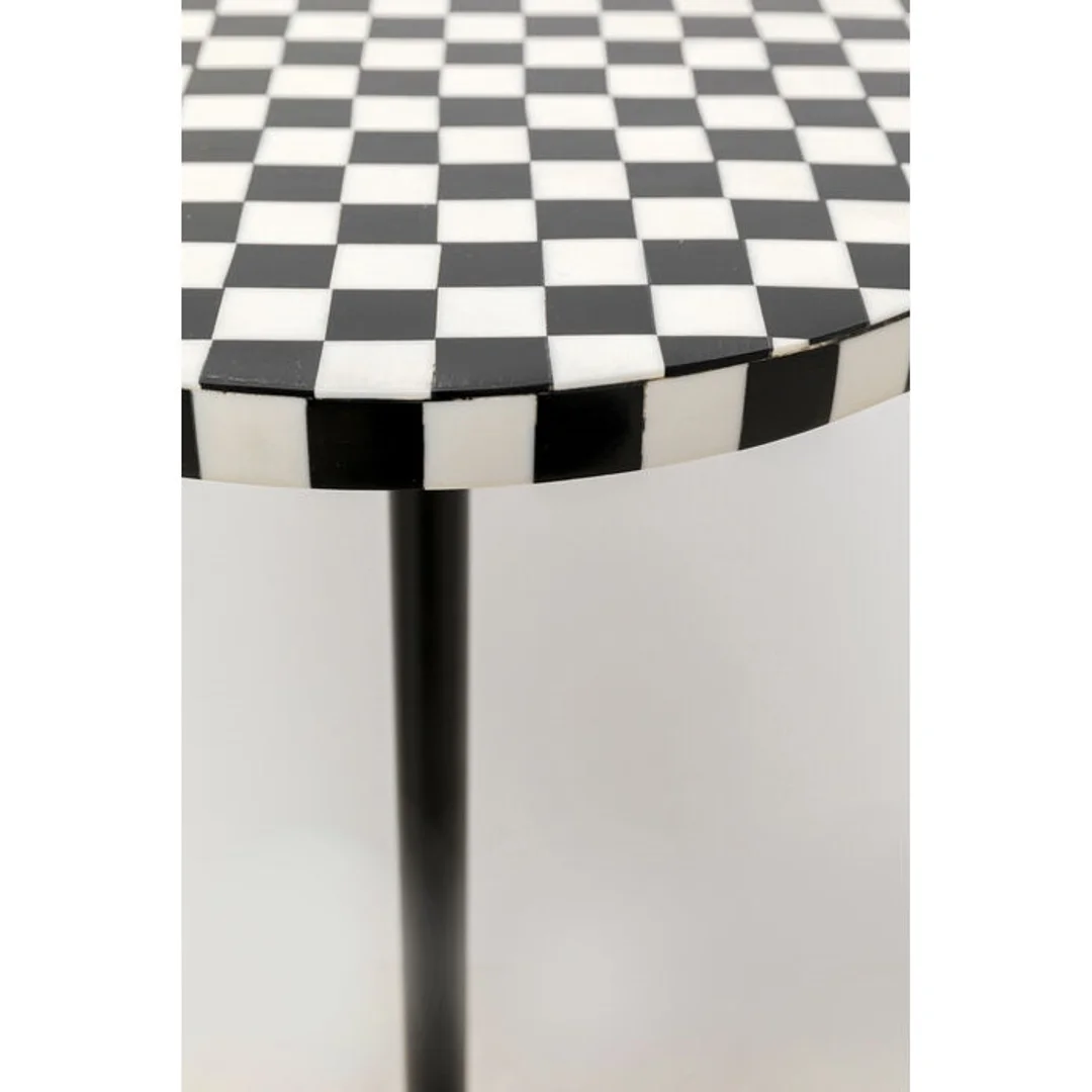 KARE stolik DOMERO CHESS 25 biało-czarny — zdjęcie 4