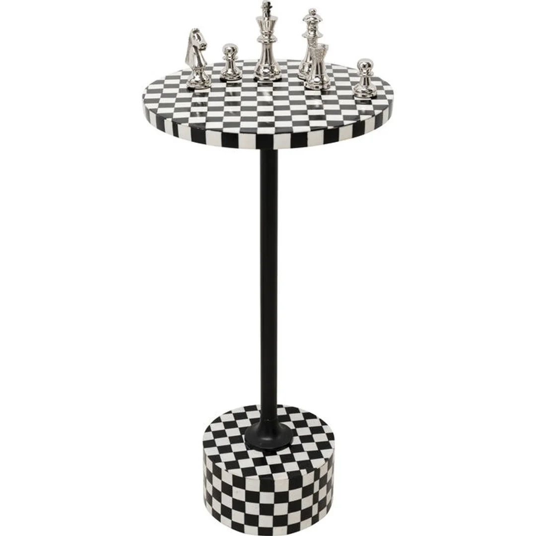 KARE stolik DOMERO CHESS 25 biało-czarny — zdjęcie 6