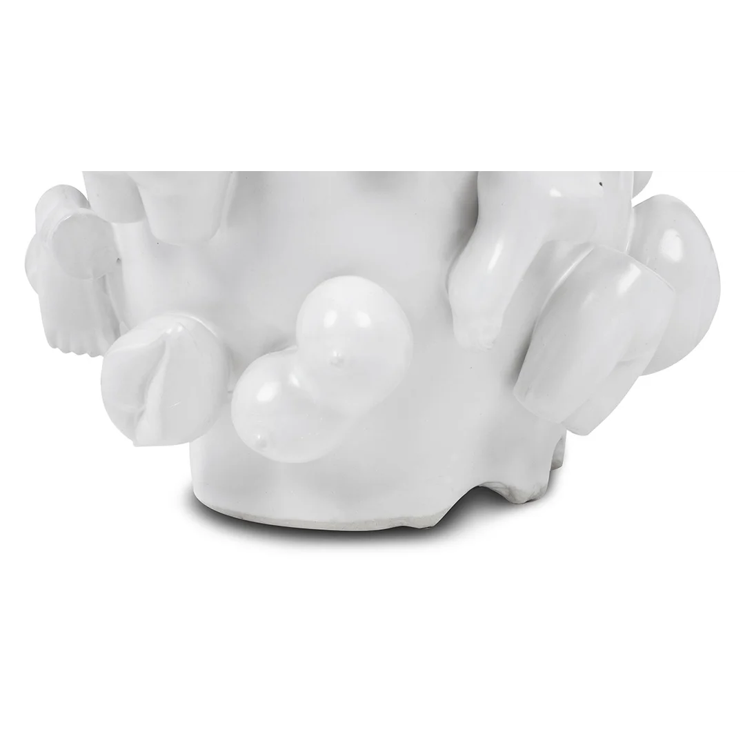 KARE wazon dekoracyjny BODY PARTS 37 cm biały — zdjęcie 5