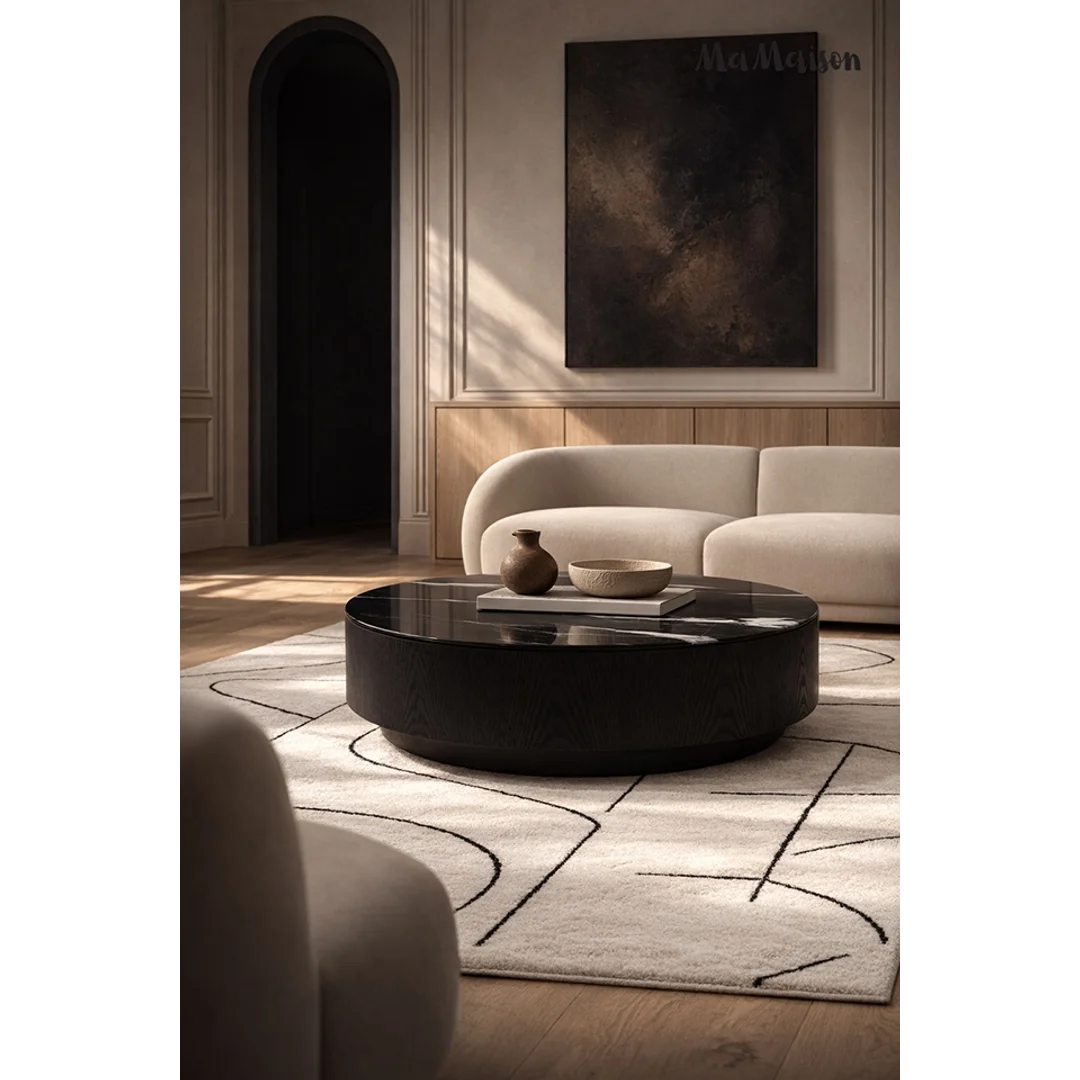 MaMaison stolik kawowy LAGO 100 czarny — zdjęcie 6
