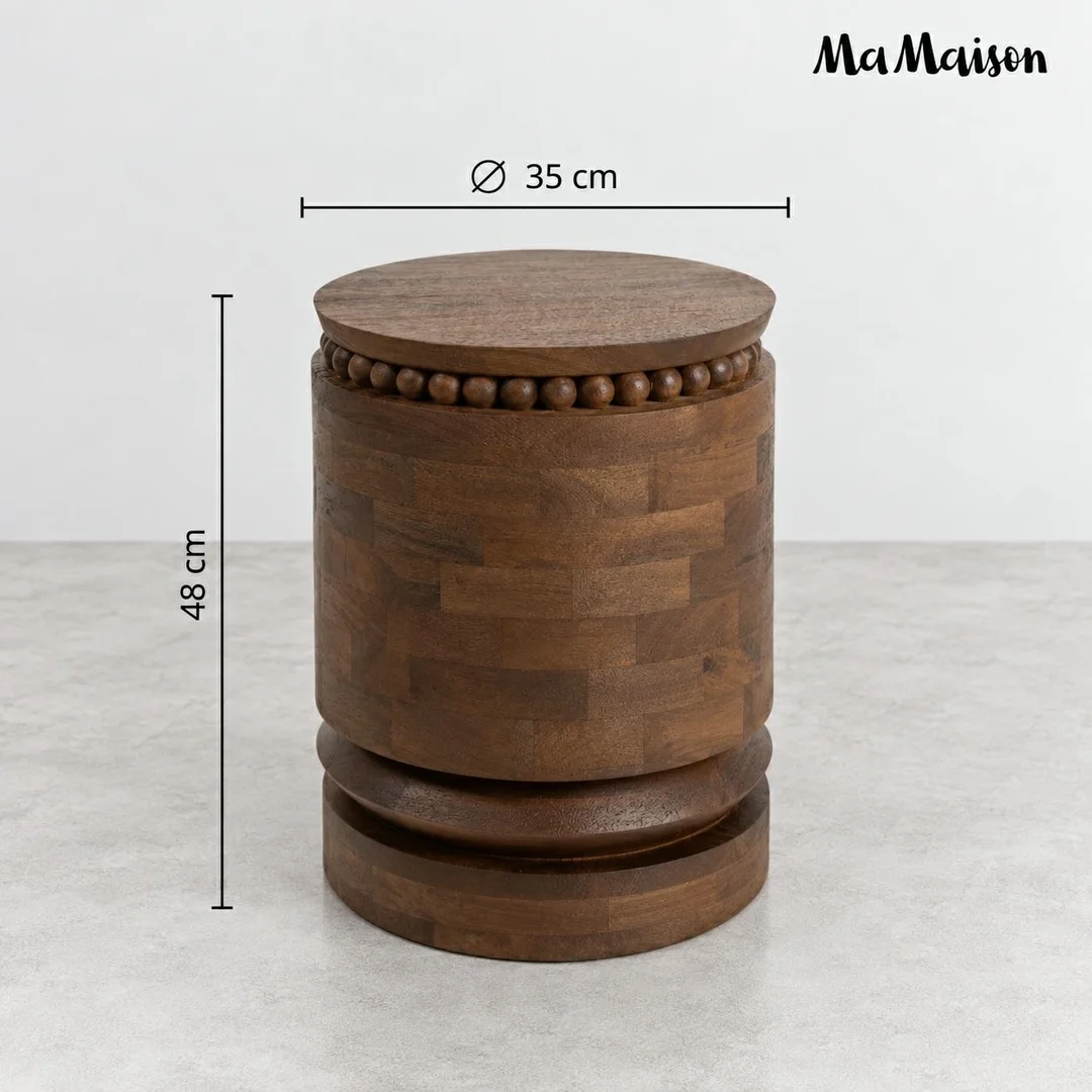 MaMaison stolik MOKA 35 brązowy / drewno mango — zdjęcie 10