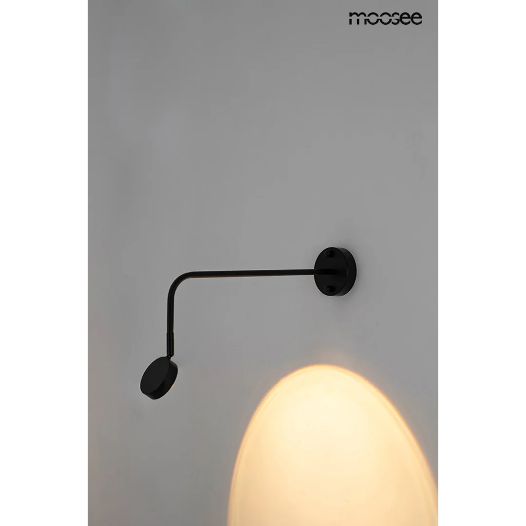 MOOSEE lampa ścienna AXEL czarna — zdjęcie 11