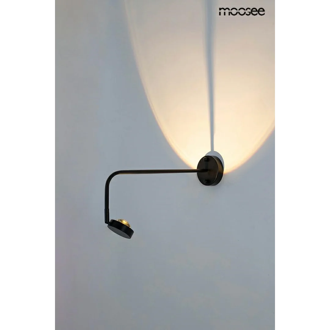 MOOSEE lampa ścienna AXEL czarna — zdjęcie 12