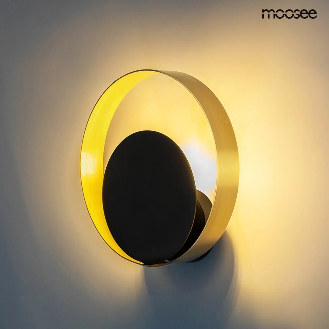 MOOSEE lampa ścienna BAND złota / czarna — zdjęcie 3