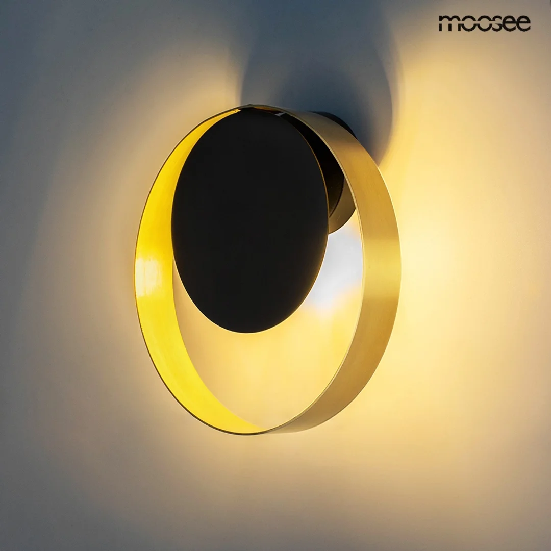 MOOSEE lampa ścienna BAND złota / czarna — zdjęcie 4