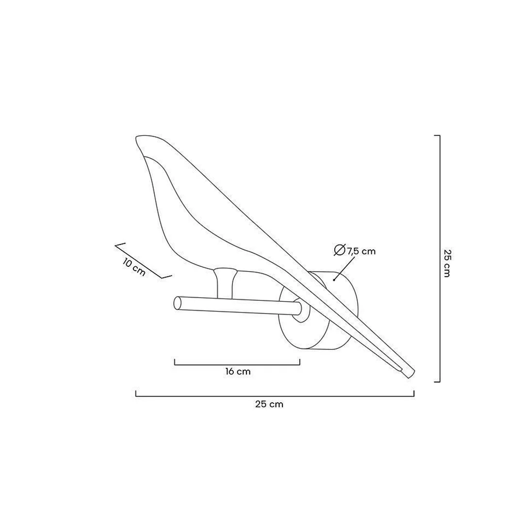 MOOSEE lampa ścienna BIRD złota — zdjęcie 11