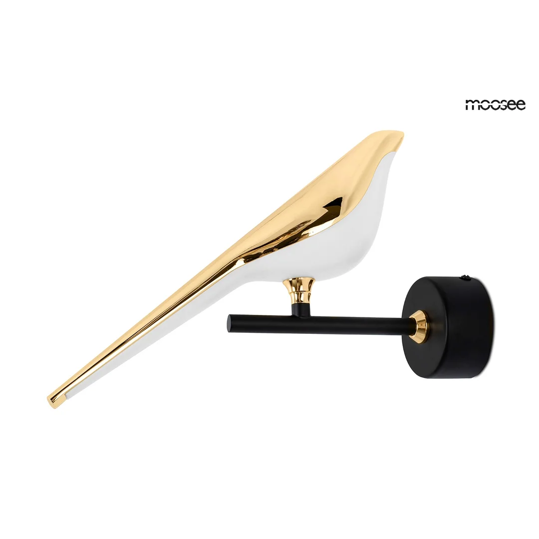 MOOSEE lampa ścienna BIRD złota — zdjęcie 4