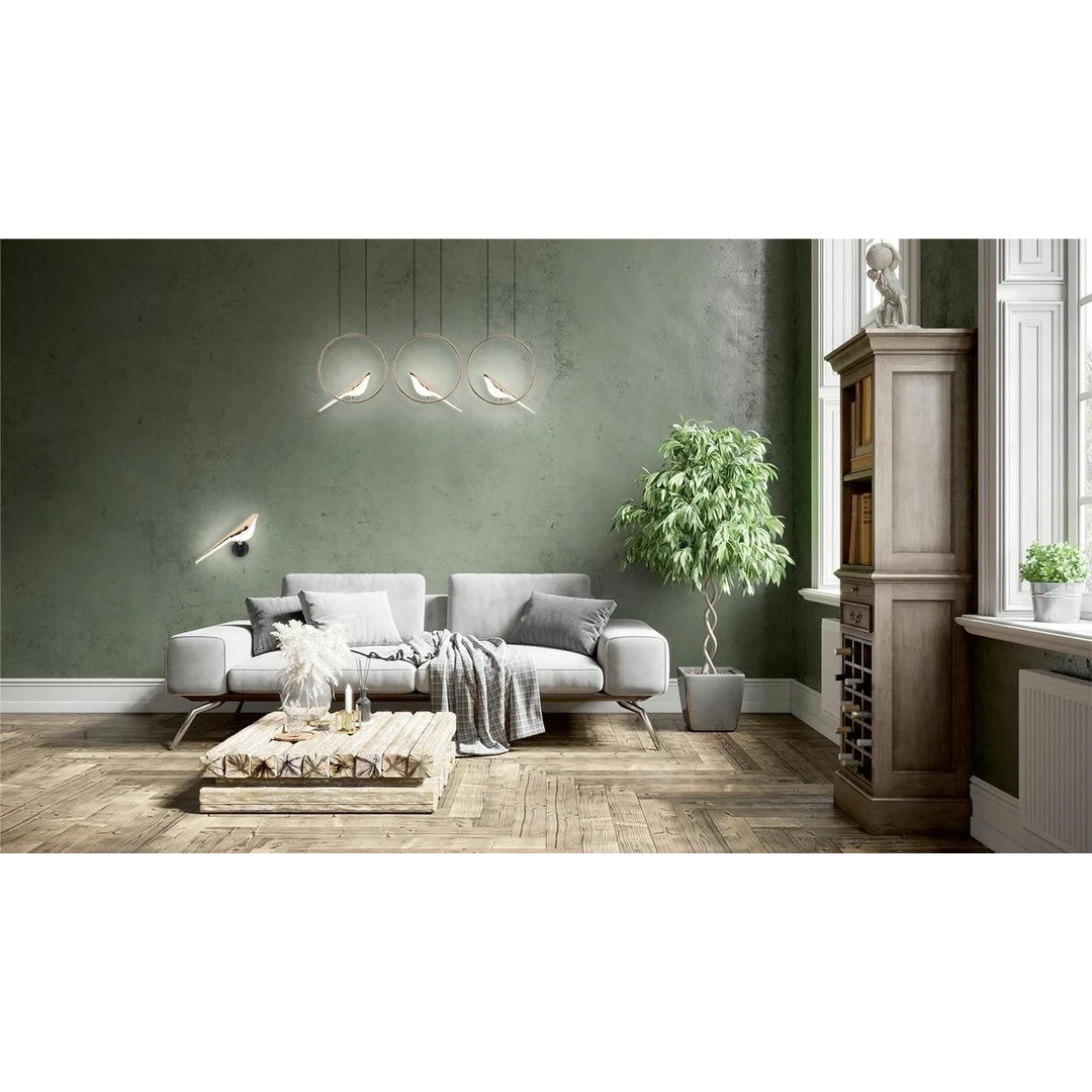 MOOSEE lampa ścienna BIRD złota — zdjęcie 9