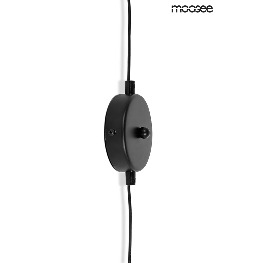 MOOSEE lampa ścienna BOWL DUO czarna — zdjęcie 4