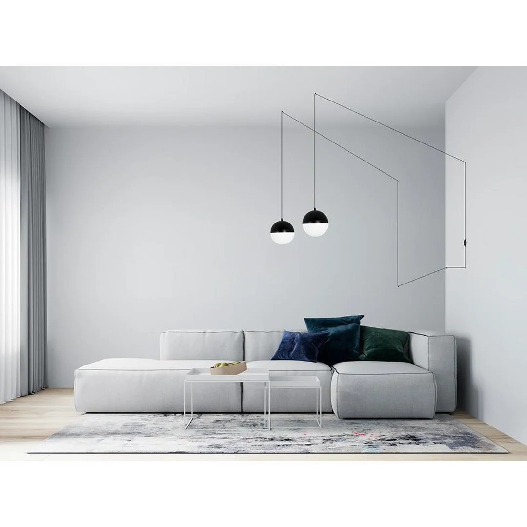 MOOSEE lampa ścienna BOWL DUO czarna — zdjęcie 8