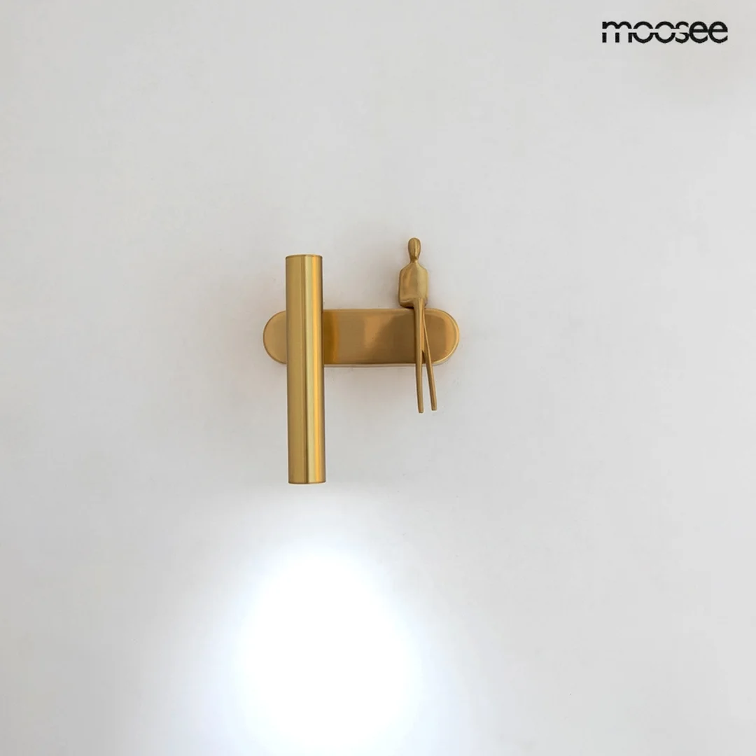 MOOSEE lampa ścienna BOY TUBE L złota — zdjęcie 2