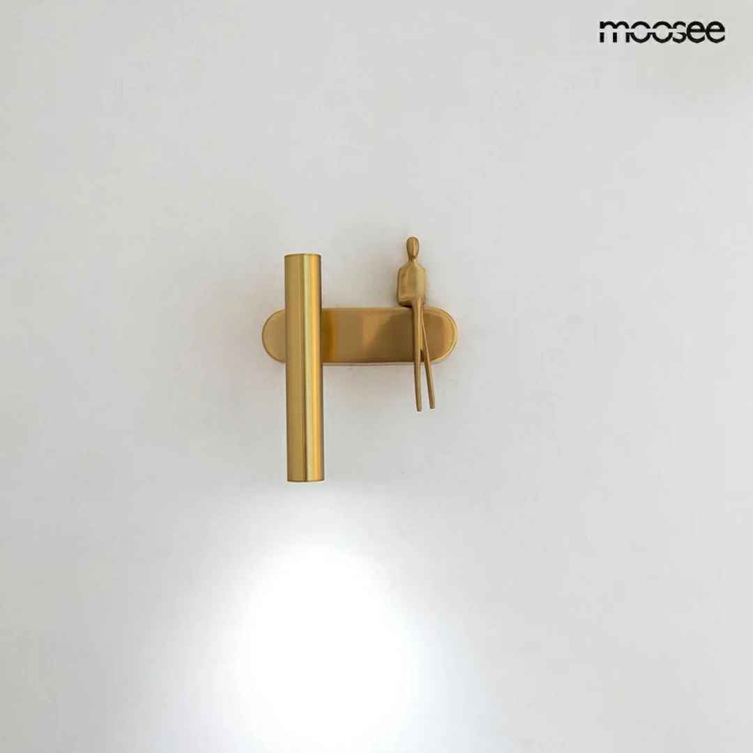 MOOSEE lampa ścienna BOY TUBE L złota — zdjęcie 4
