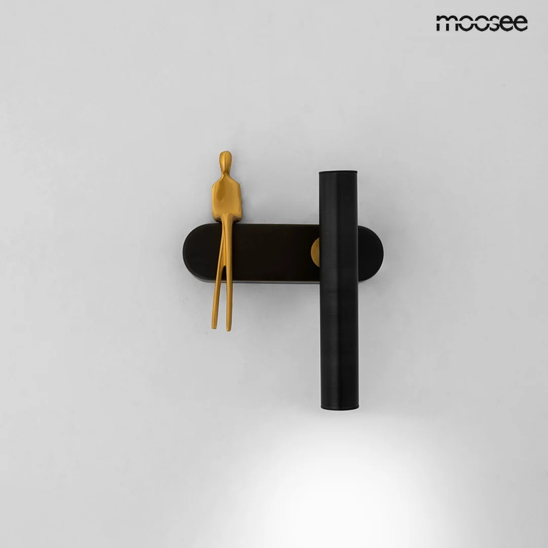MOOSEE lampa ścienna BOY TUBE R czarna — zdjęcie 3