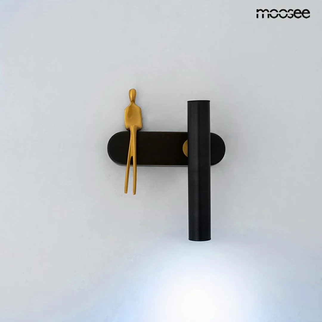 MOOSEE lampa ścienna BOY TUBE R czarna — zdjęcie 4