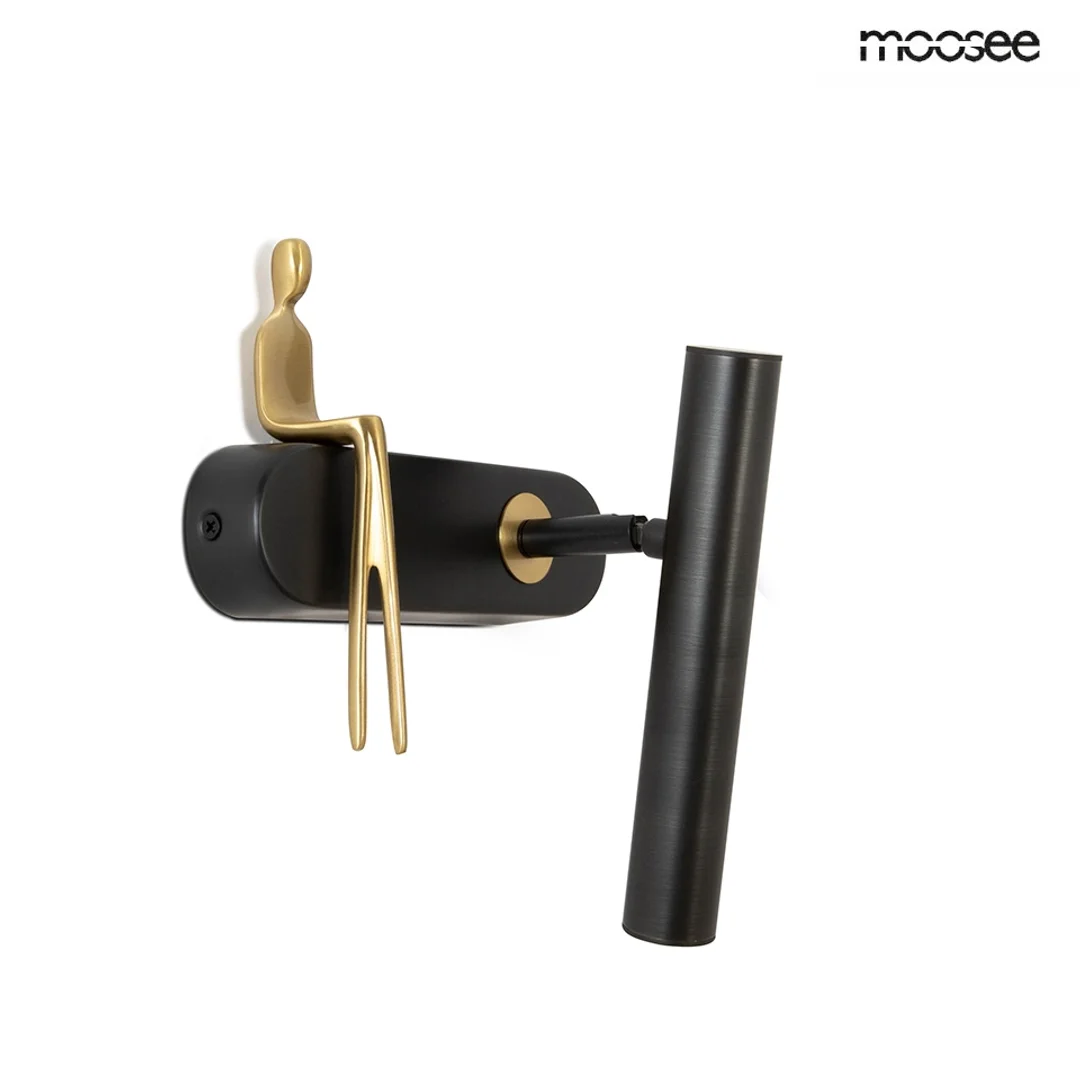 MOOSEE lampa ścienna BOY TUBE R czarna — zdjęcie 6