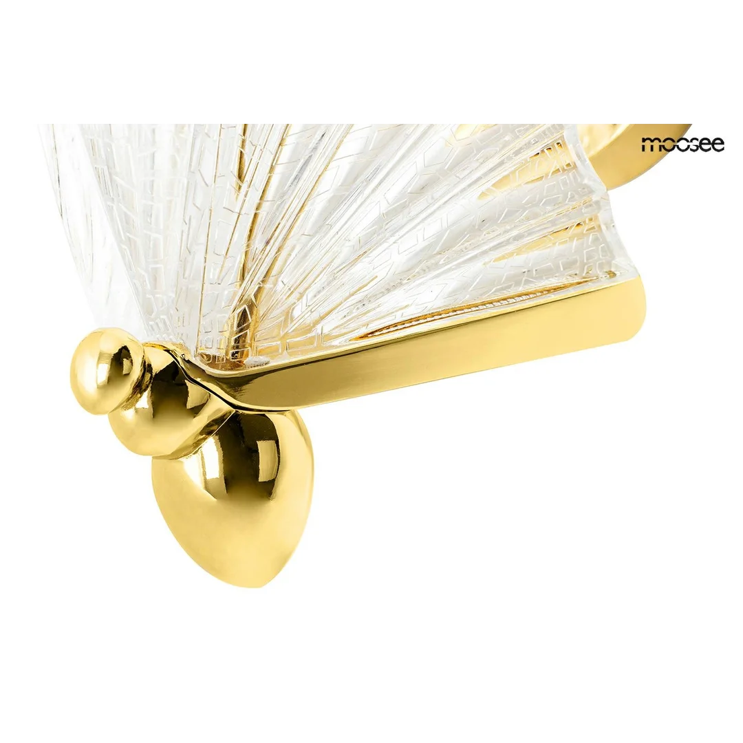 MOOSEE lampa ścienna BUTTERFLY M złota — zdjęcie 3