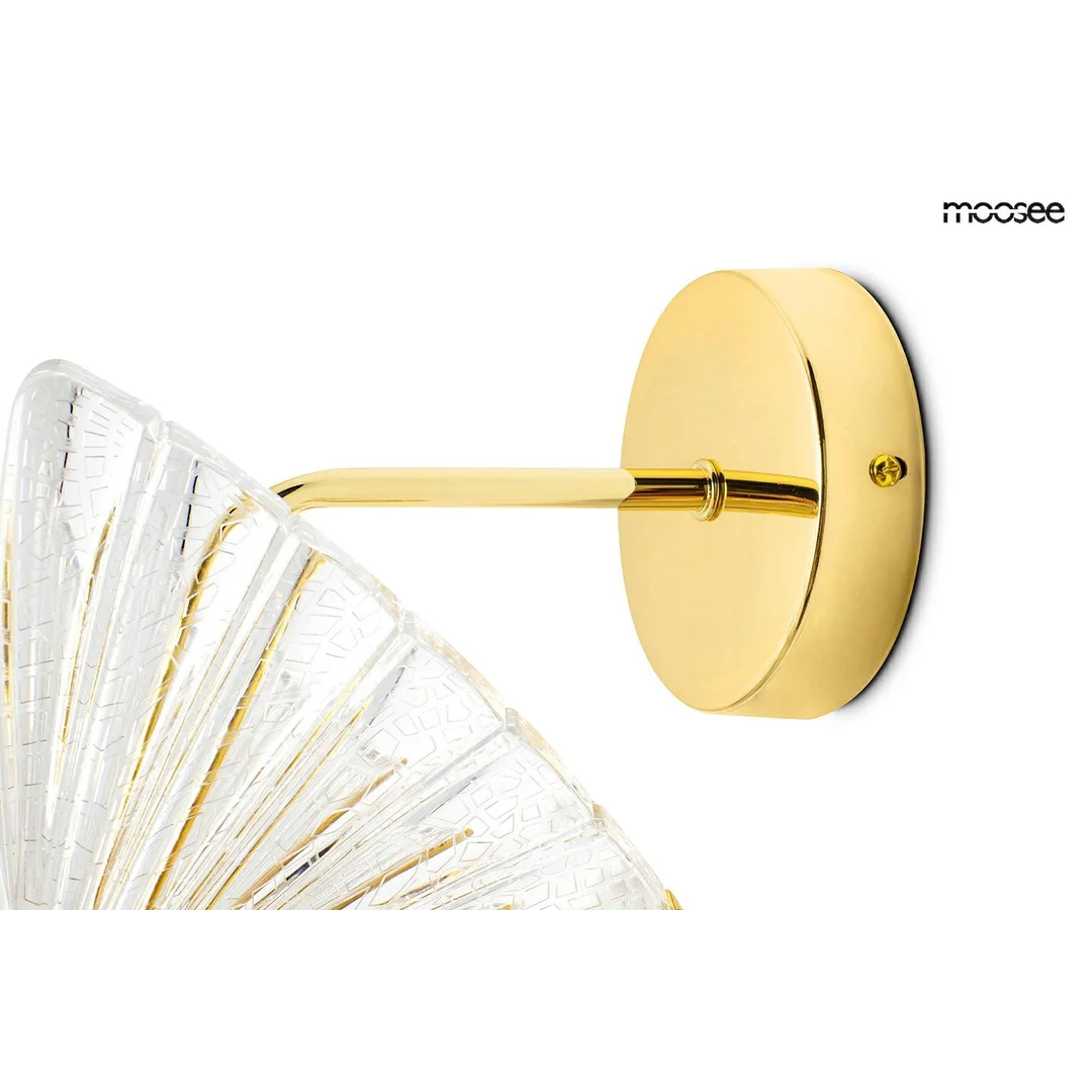 MOOSEE lampa ścienna BUTTERFLY M złota — zdjęcie 4